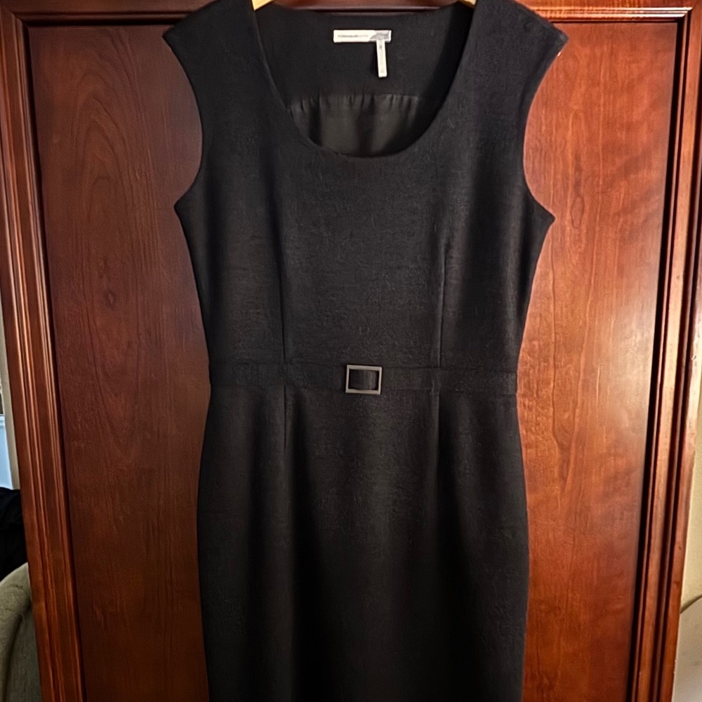 Classiques Entier Dress Size M Dark Gray Lined with Side Zip